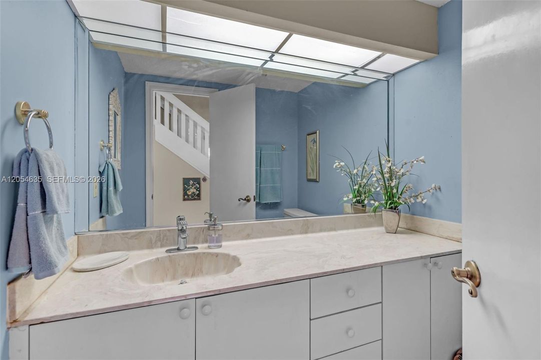 Downstairs half bath