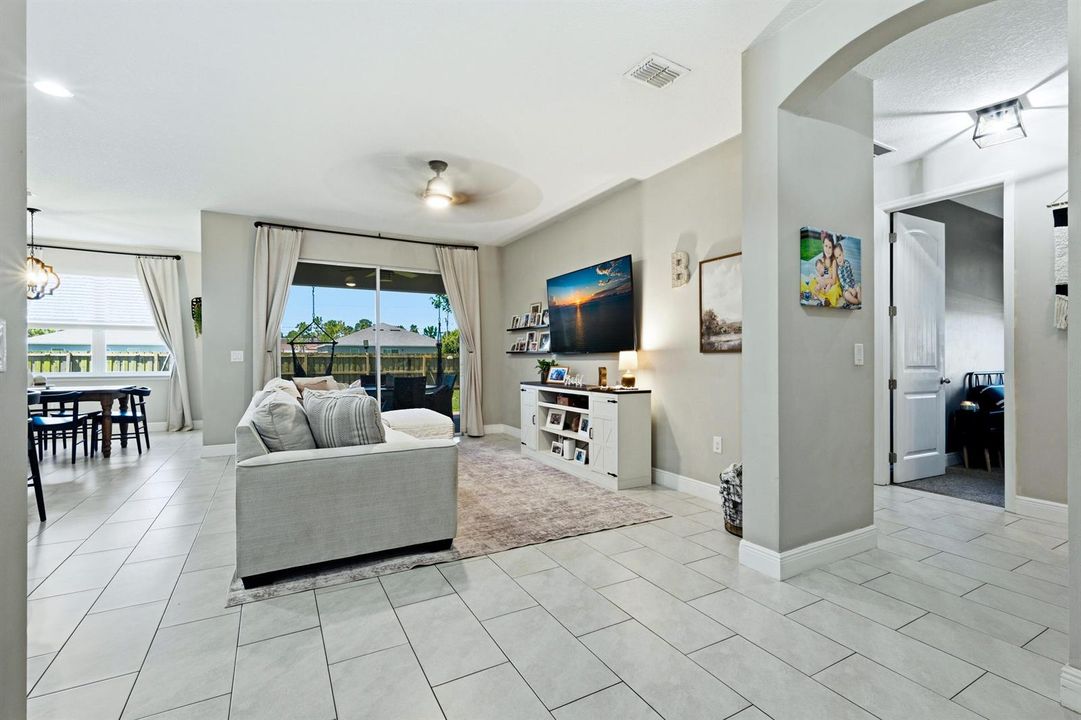 FOYER AND LIVING ROOM
