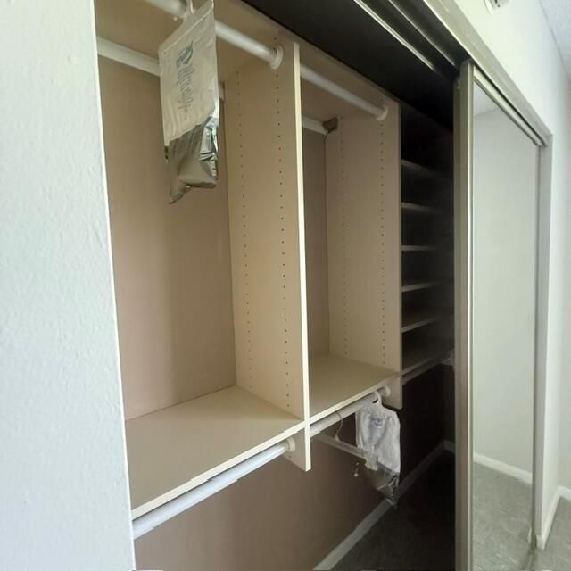built in shelves in closet