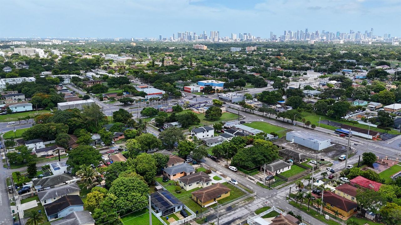 Downtown Miami in the background