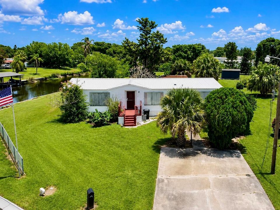 Aerial Looking at Front of Home