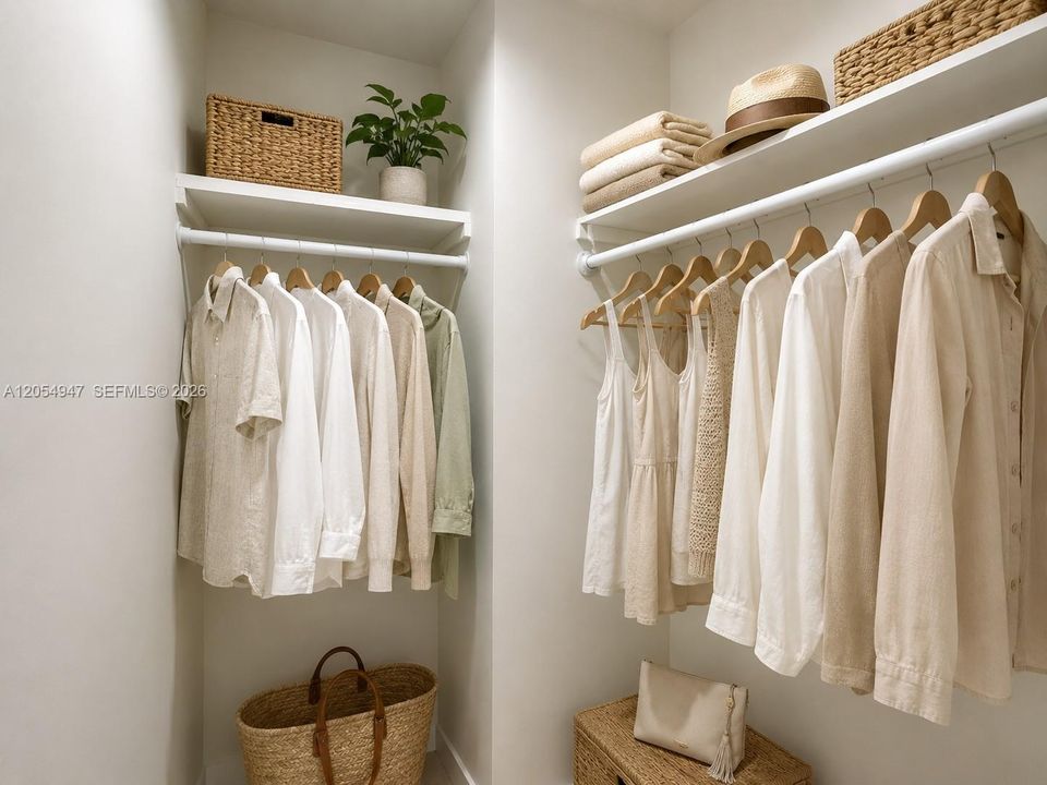 Staged with AI- Closet