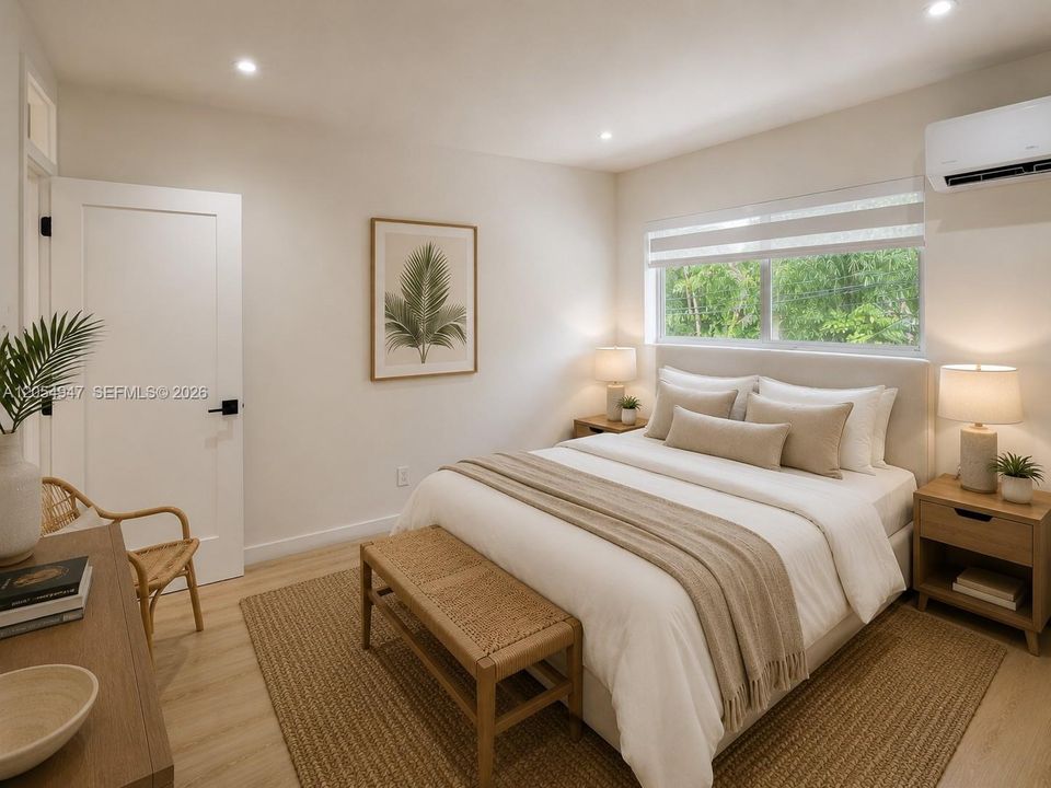 Staged with AI - Bedroom