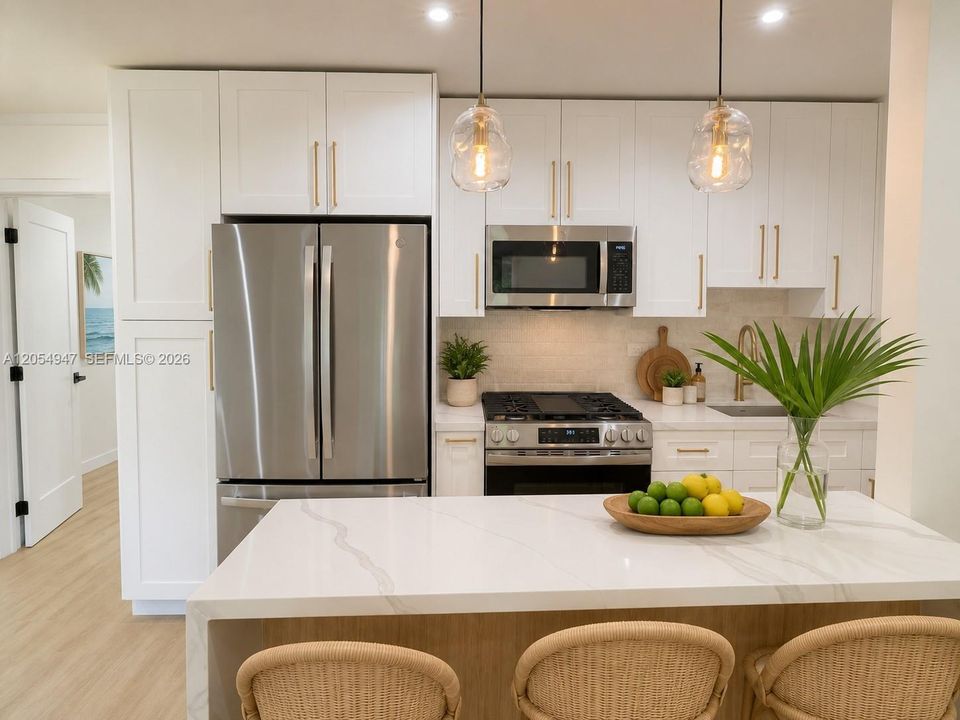 Staged with AI - Kitchen