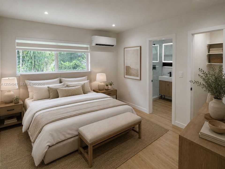 Staged with AI - Bedroom