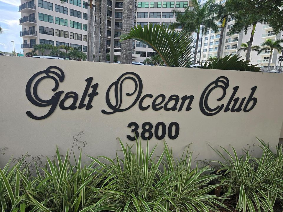 Galt Ocean Club Sign