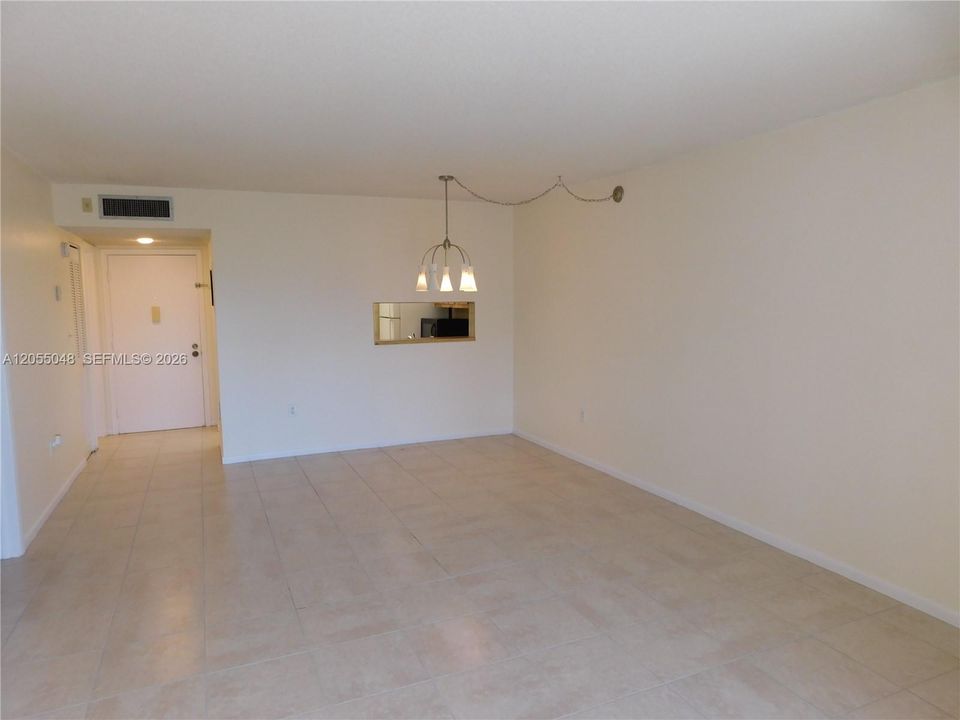 LIVING  AND DINING COMBO WITH PASS THRU TO TO KITCHEN