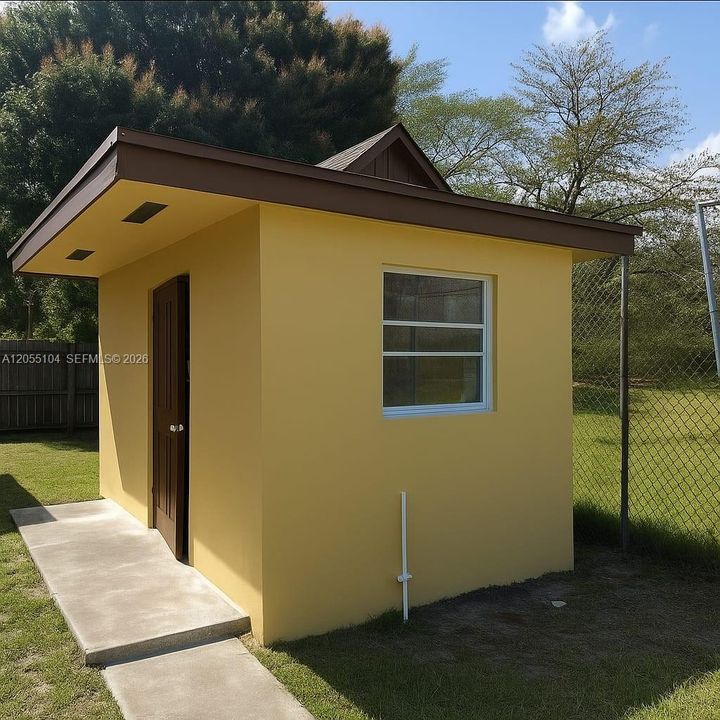 Private shed for storage