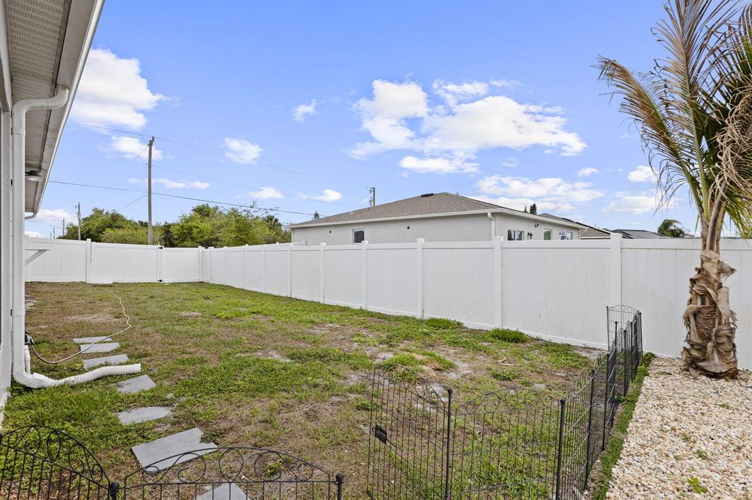 South side of home