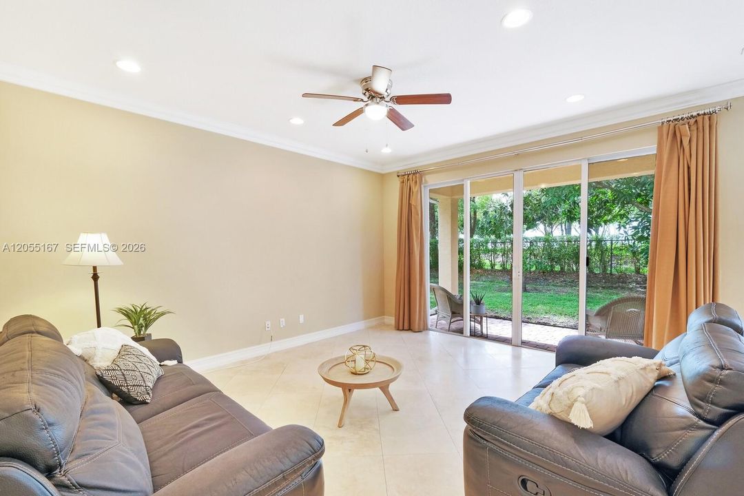Family Room with Patio View