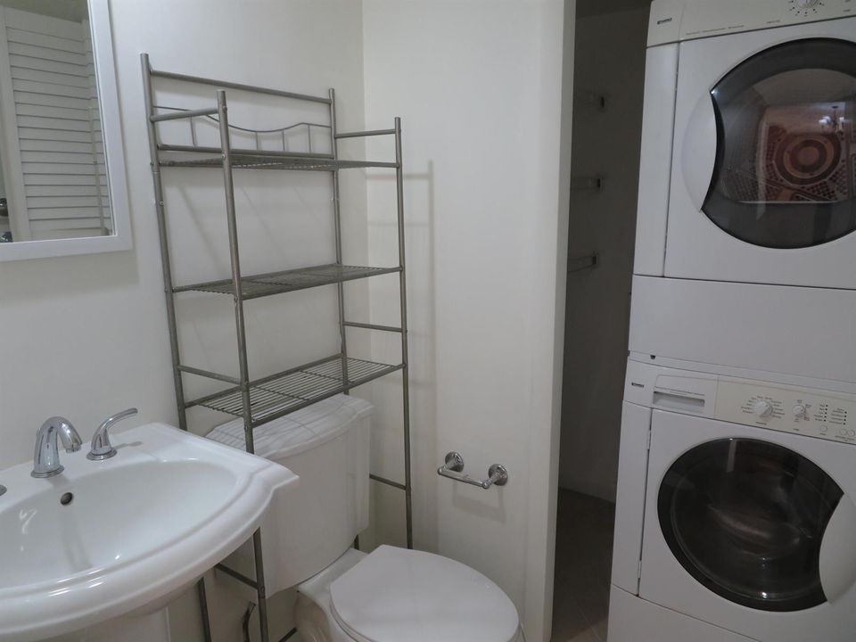 Half Bath with Washer/Dryer
