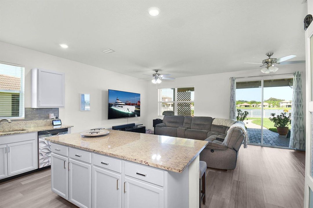 kitchen to living room