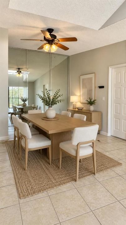 Dining Room virtually staged