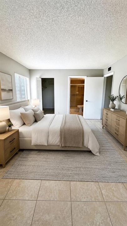 Primary Bedroom virtually staged