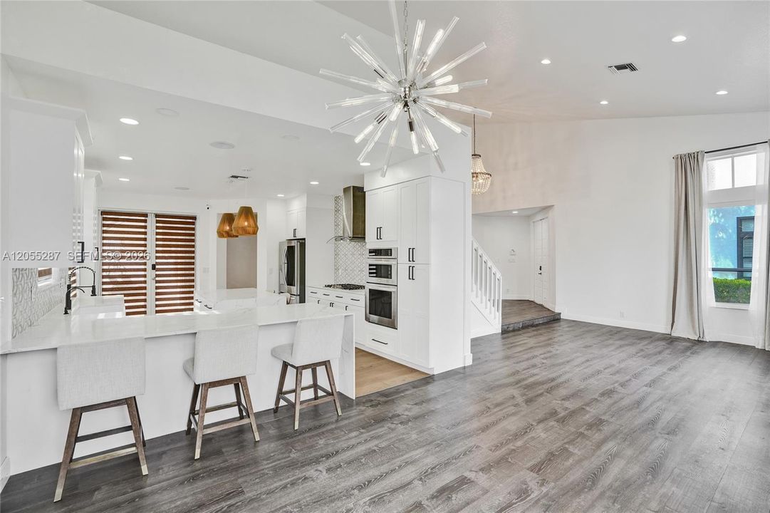 Dining area & Living Room - Open Concept