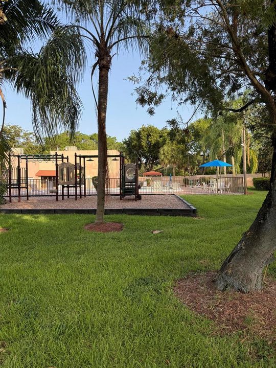 Playground behind our unit