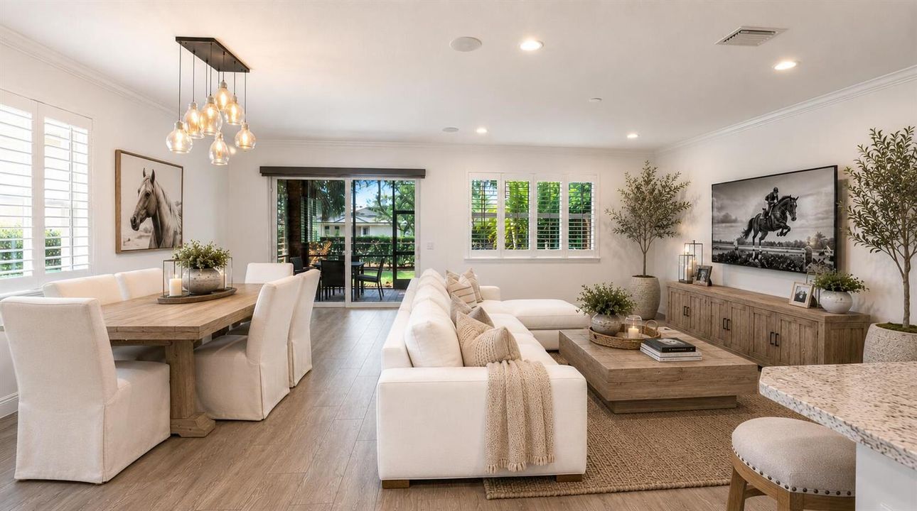 AI Living and Dining Staging