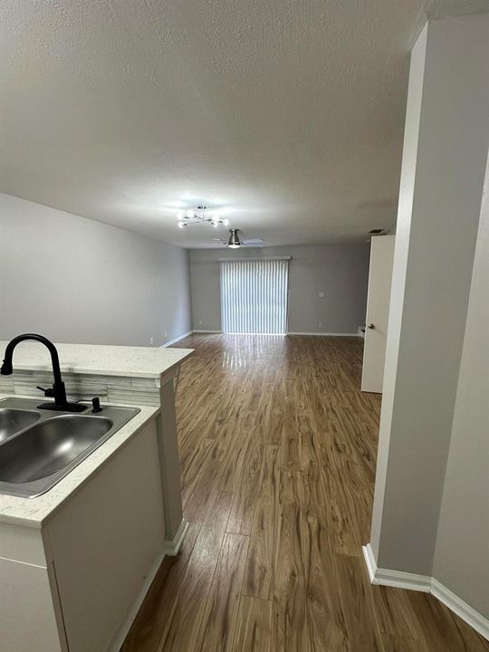 Kitchen looking into Living