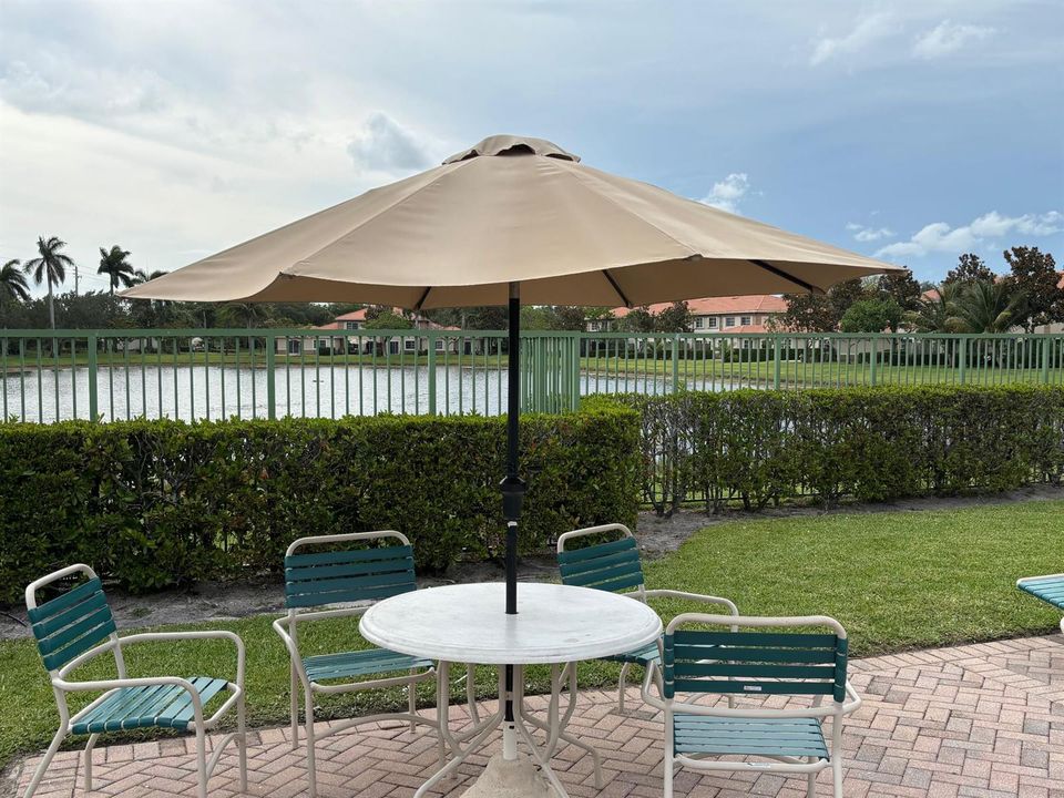 Pool deck on the lake