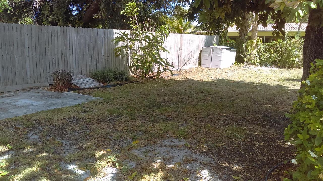Large fenced garden