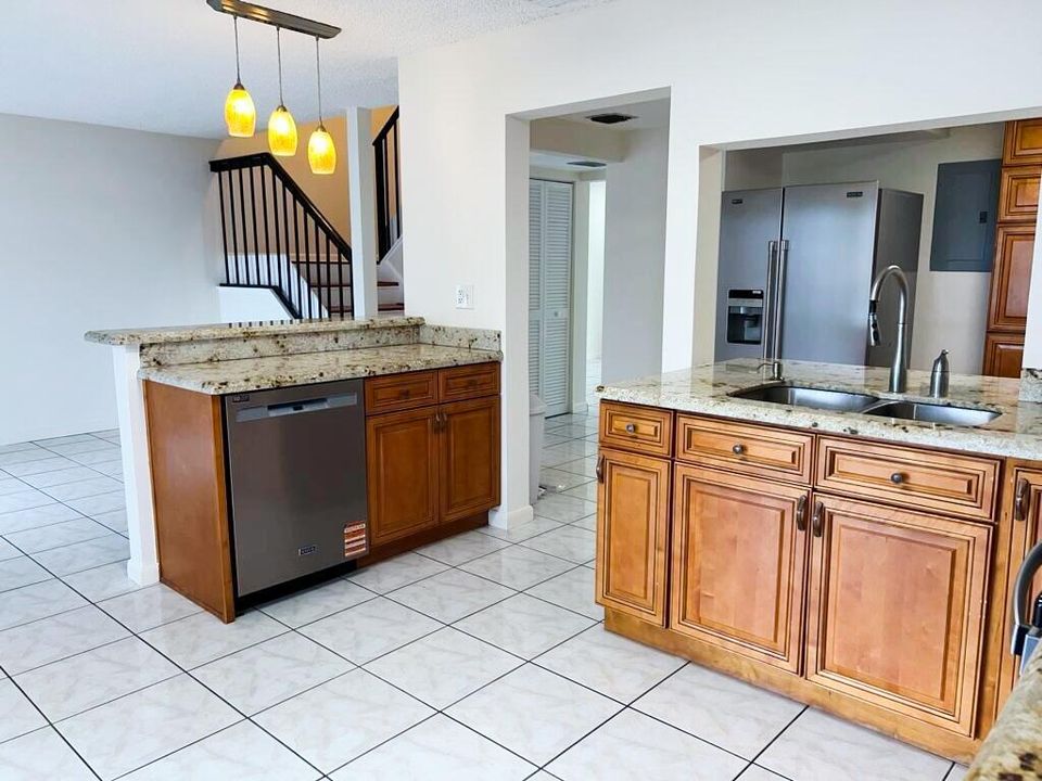 kitchen dishwsher view