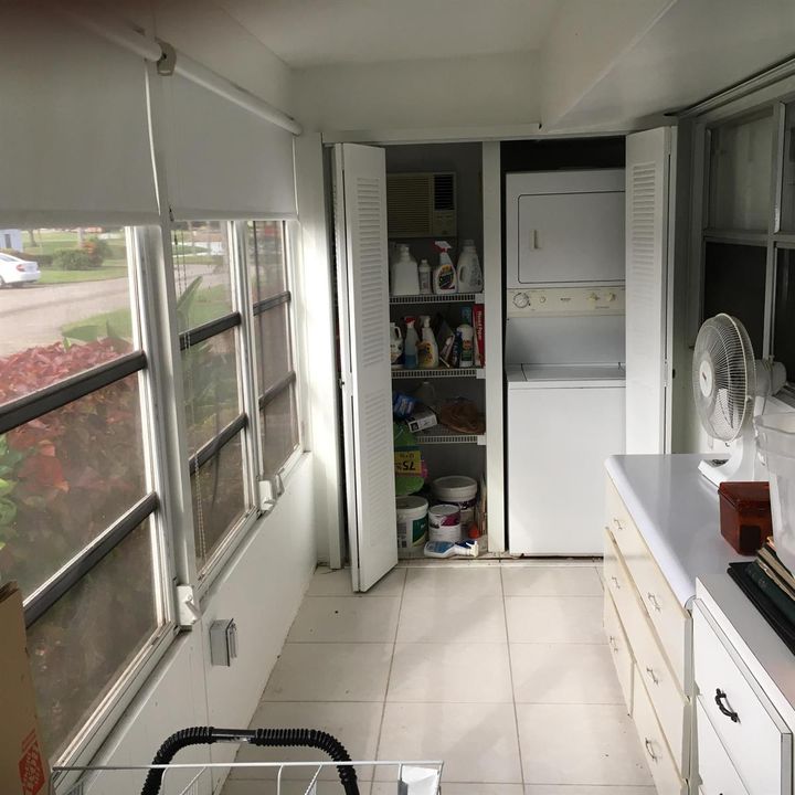 Washer/Dryer on Porch