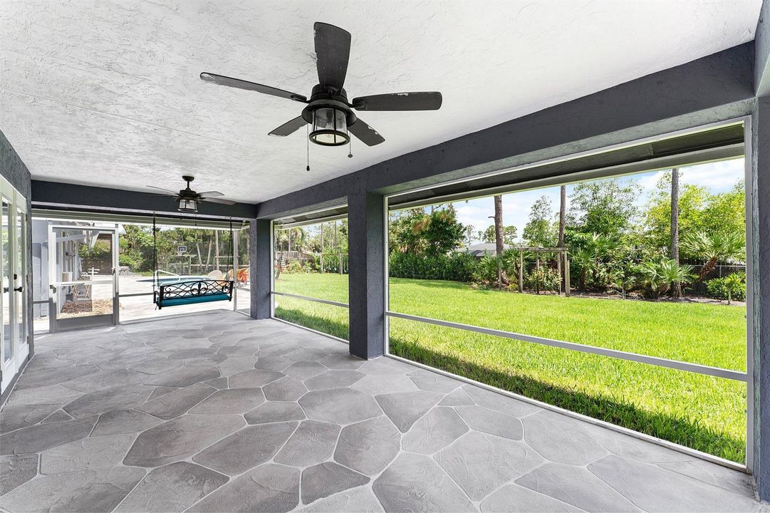 Covered and Screened Patio