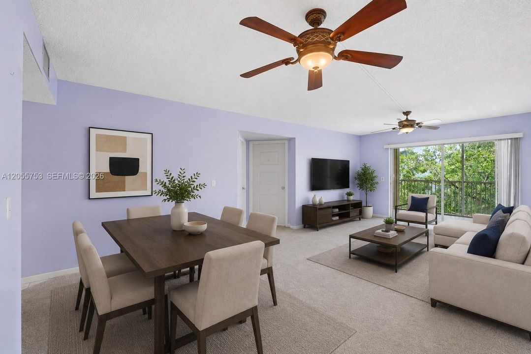 Dining/Family Room - Virtual Staging