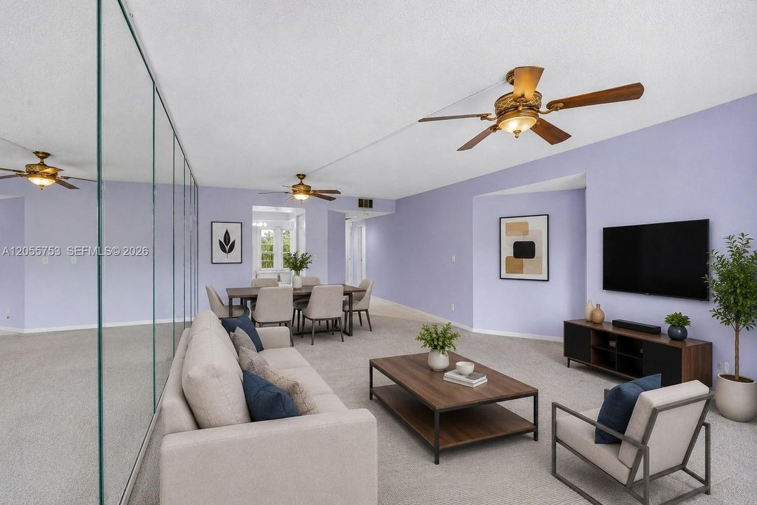 Family/ Dining Room - Virtual Staging