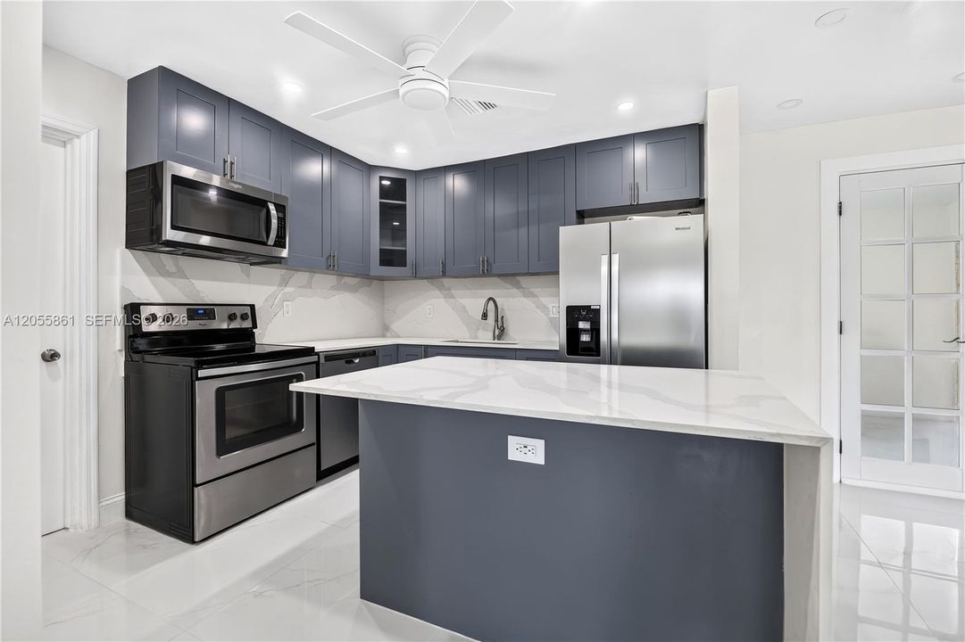 Remodeled Kitchen with Island