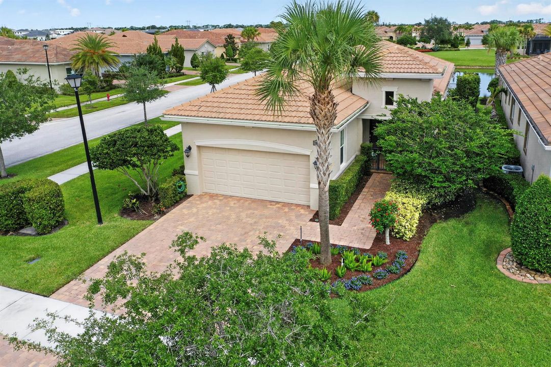 Aerial front of house