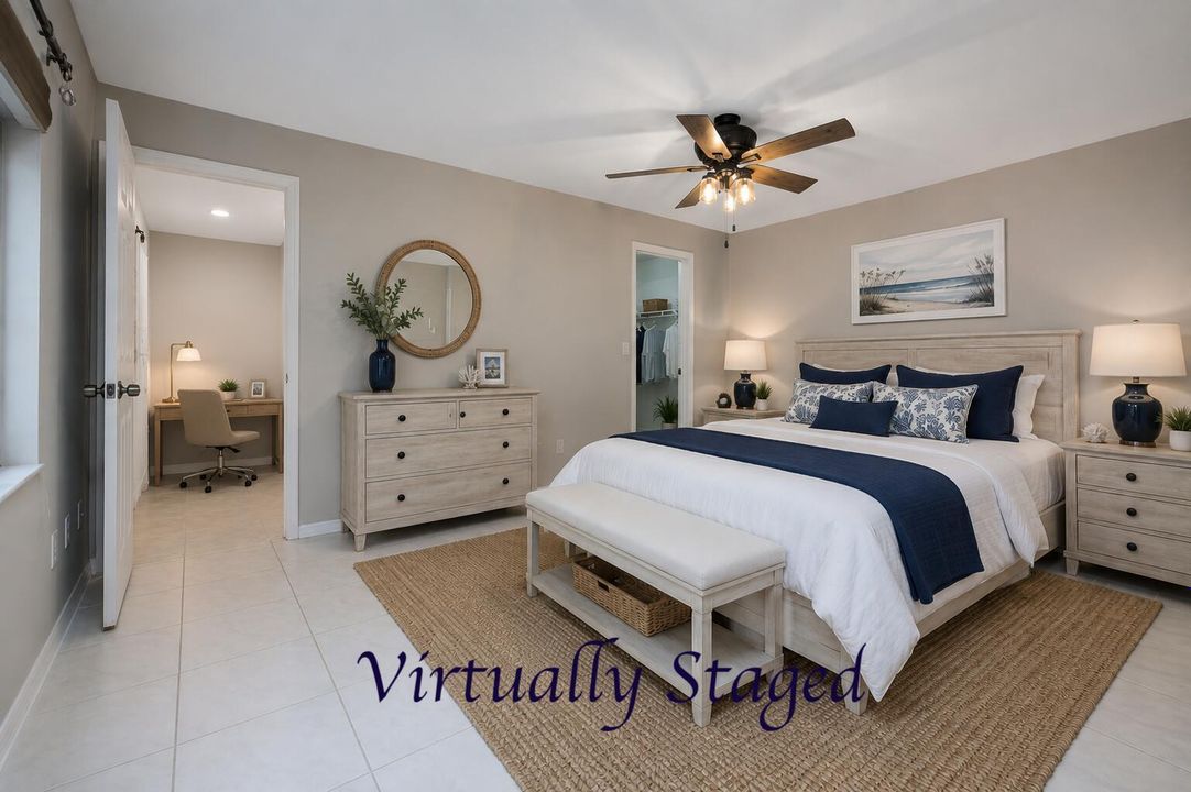 Master bedroom : Office staged complete