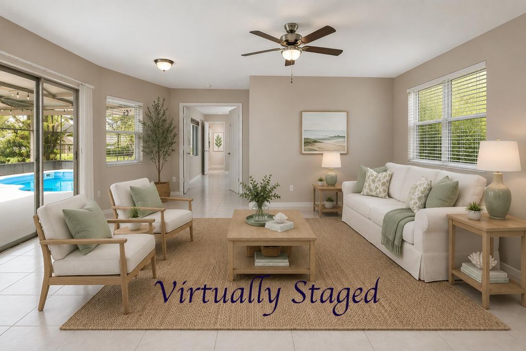 Sitting room staged