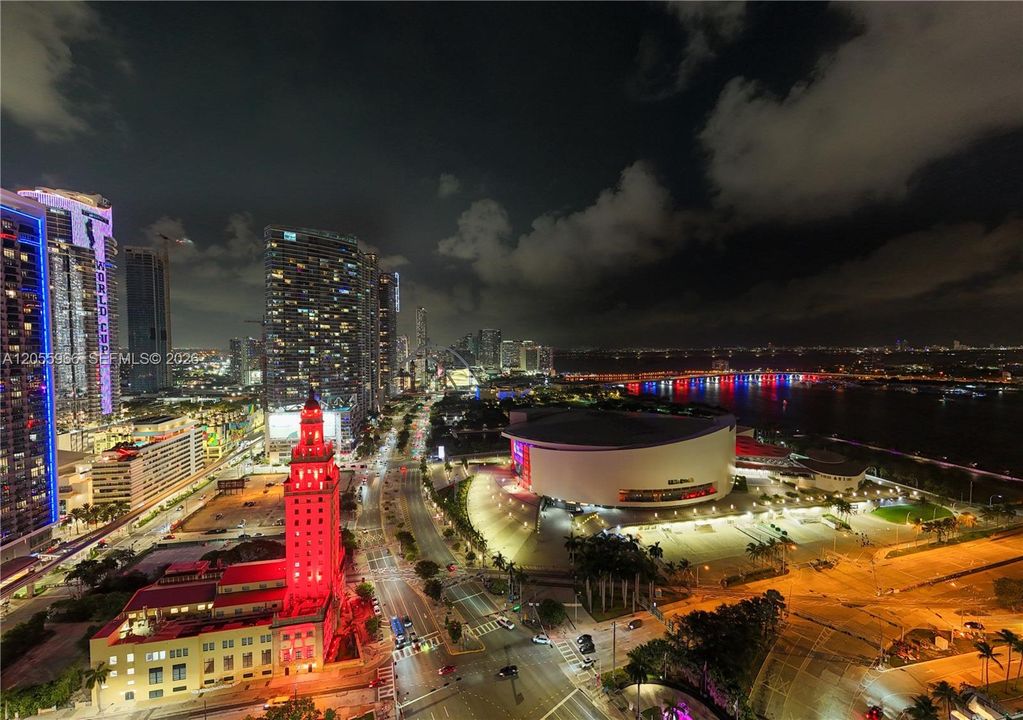 Nightime Balcony View