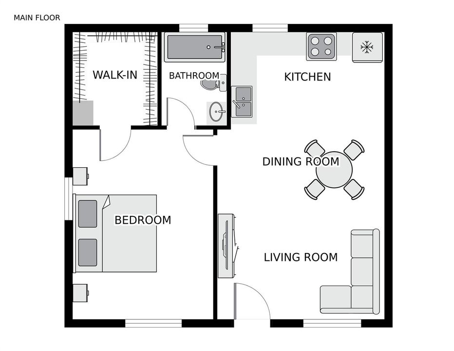 Floor plan without Dimensions