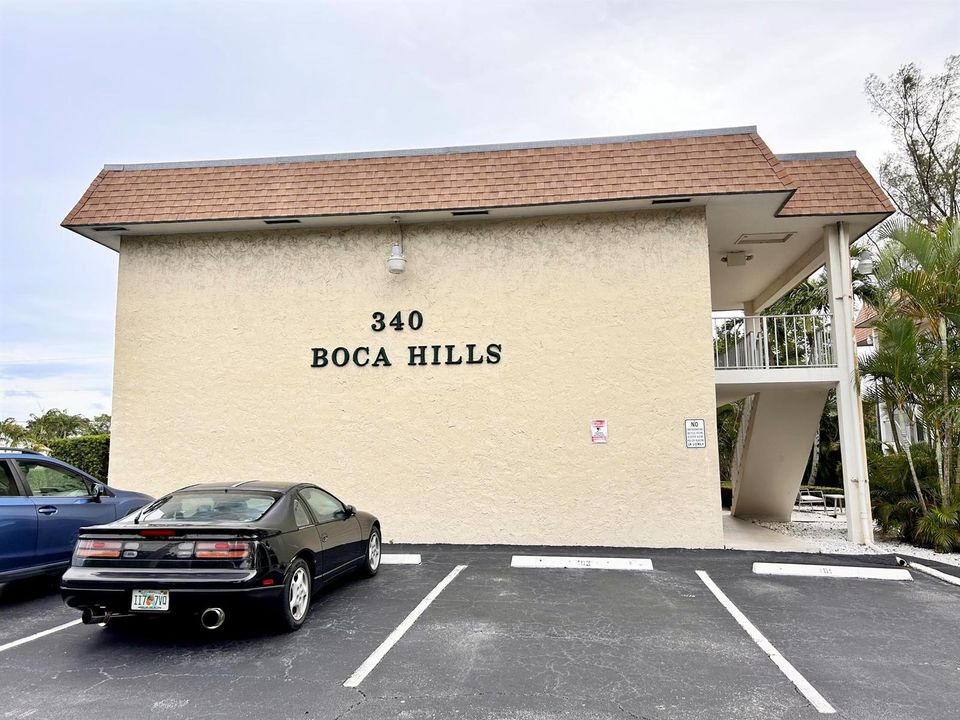 Outside building