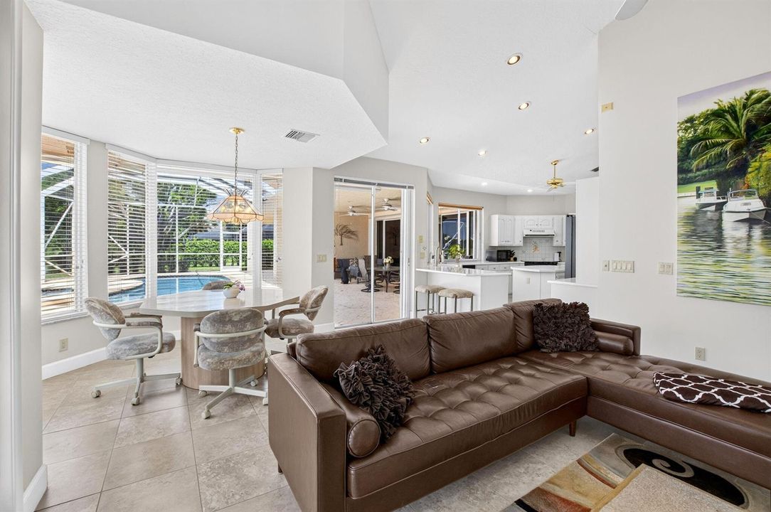 family room looking to breakfast area