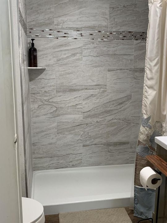Master Step in Shower