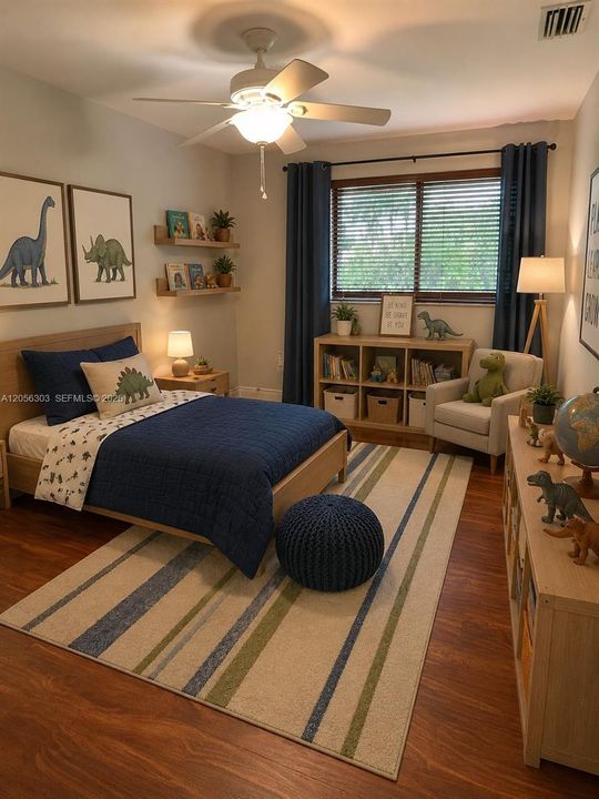bedroom 2 staged