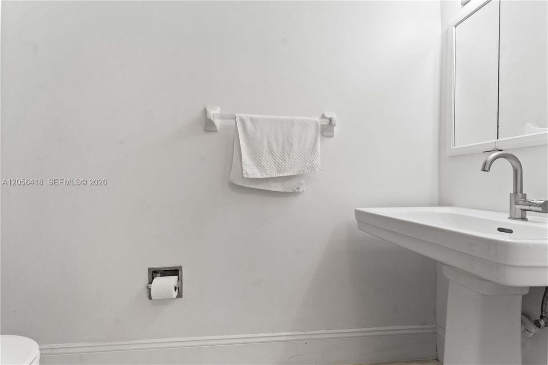 Guest half bathroom