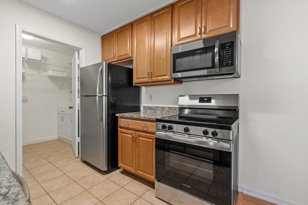 Kitchen with New Electric Range