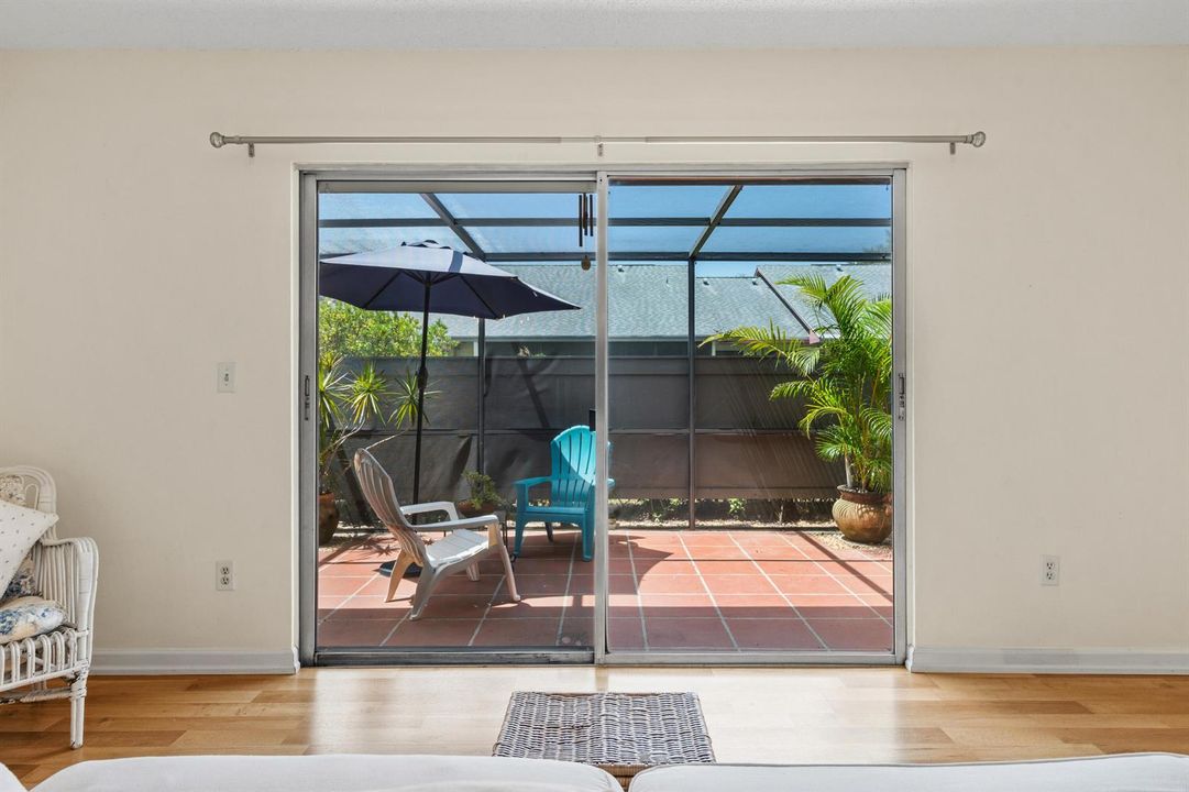Living Room Sliders open to Lanai