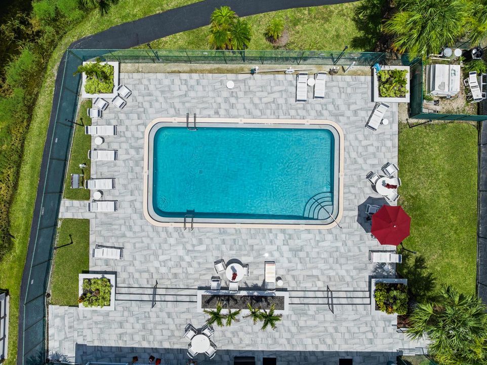 Community Pool Aerial View