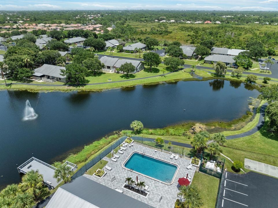 Community Pool Aerial View