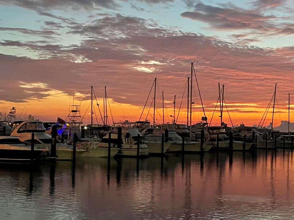 Sunrise over MArina
