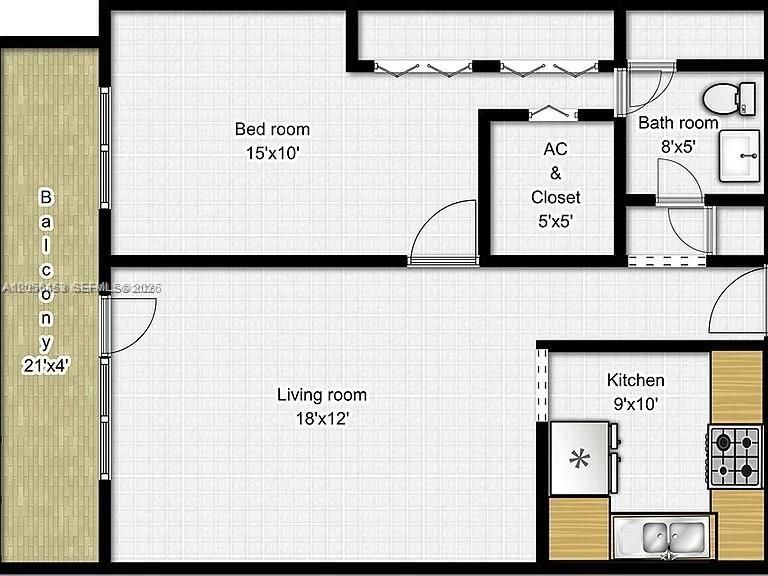 En Venta: $345,000 (1 camas, 1 baños, 655 Pies cuadrados)