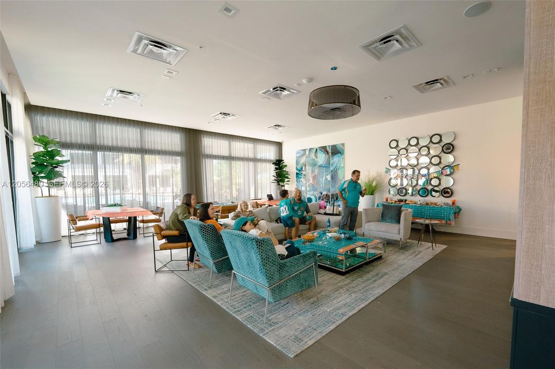Party room at clubhouse