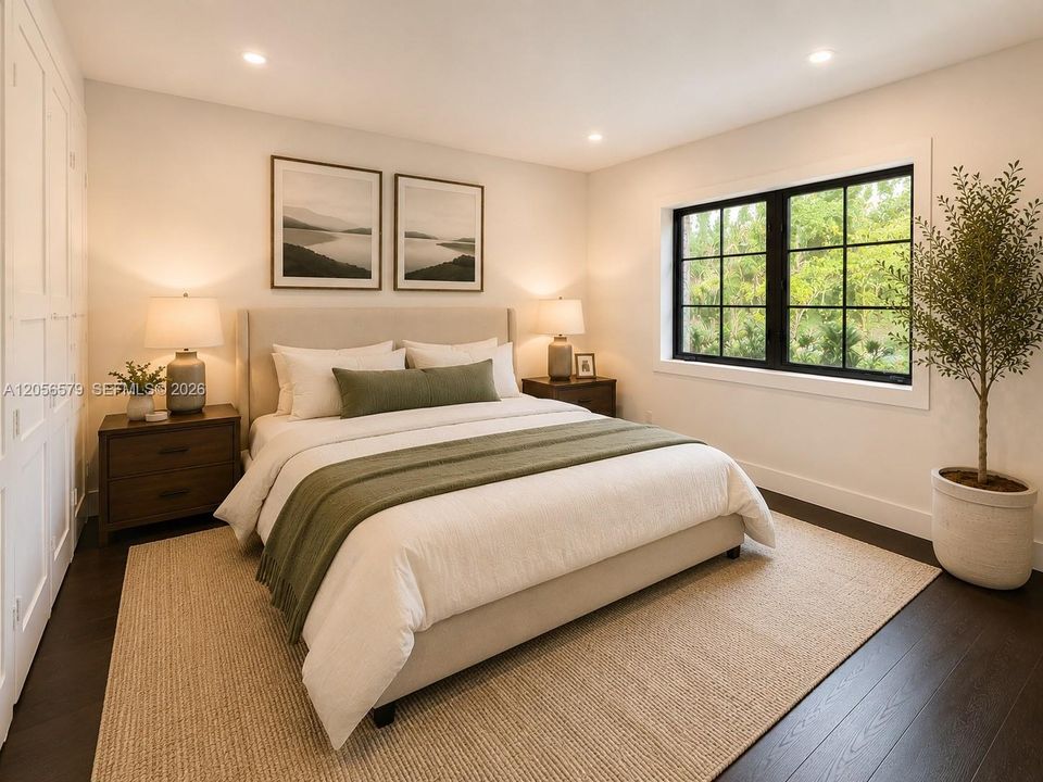 AI Staged Bedroom