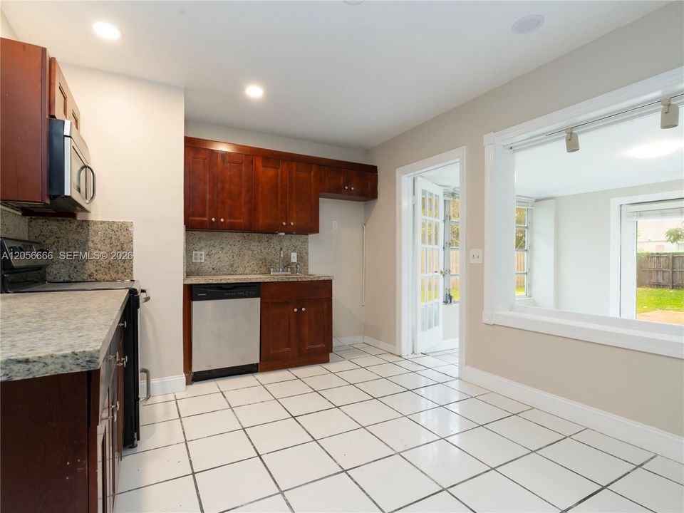 photo taken prior to refrigerator being installed