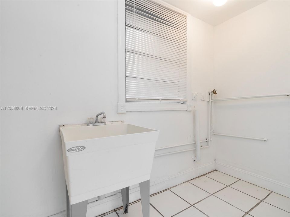 photo taken prior to washer/dryer being installed